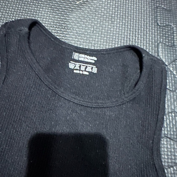 Black Ribbed Tank Top - Picture 2 of 3